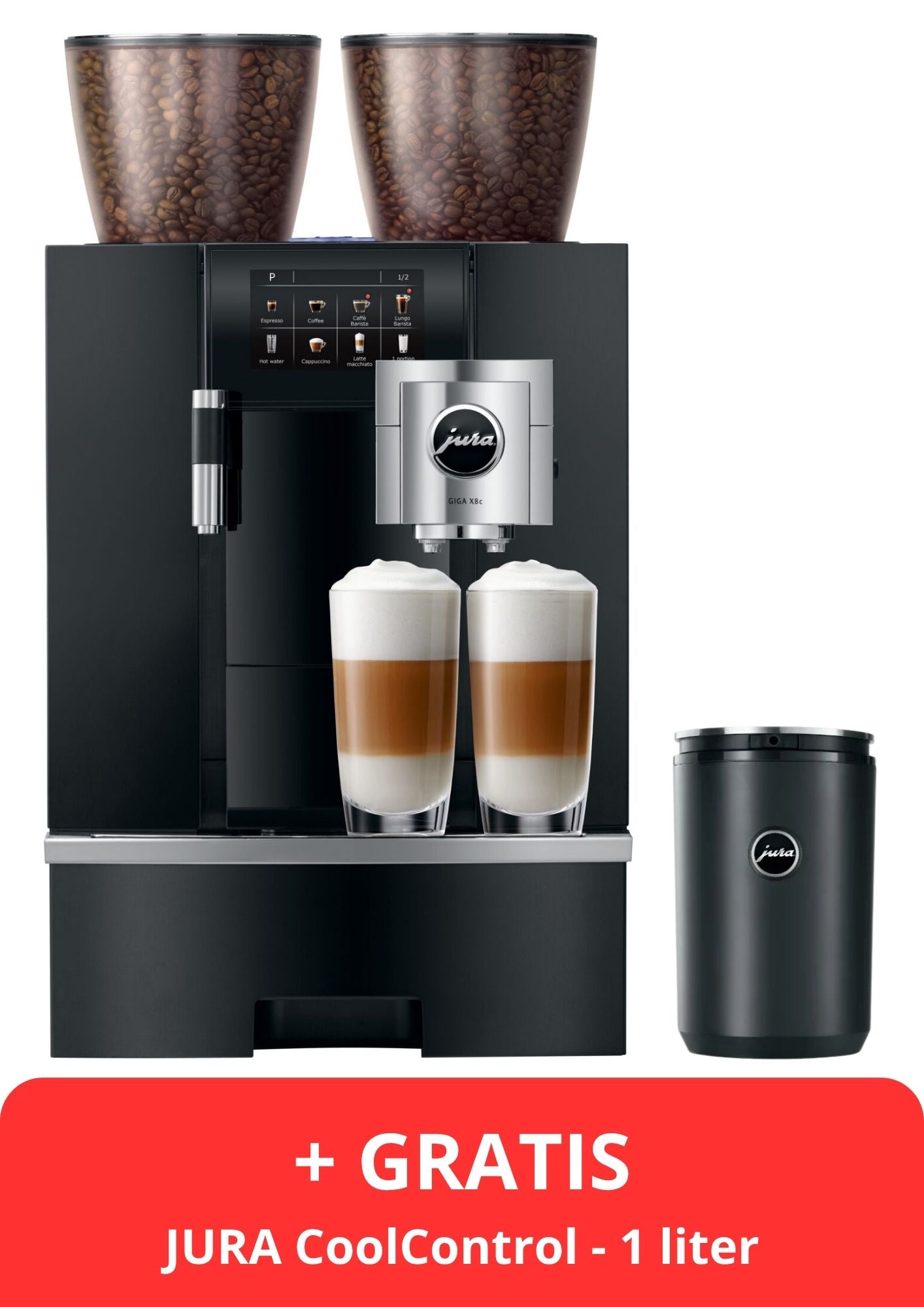 JURA GIGA X8c + CoolControl + Melkslangetje + Proefpakket