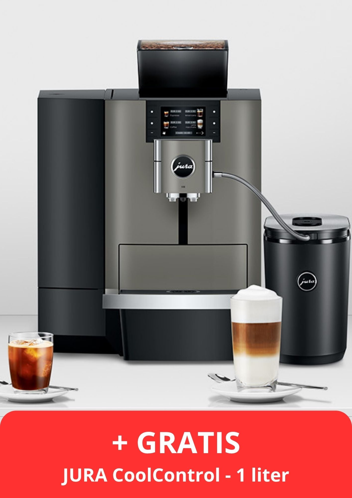 JURA X10c + Coolcontrol + Melkslangetje + Proefpakket